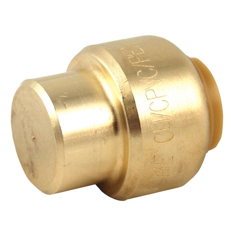 Sharkbite SharkBite Push to Connect 3/8 in. PTC Brass End Stop U512LFA